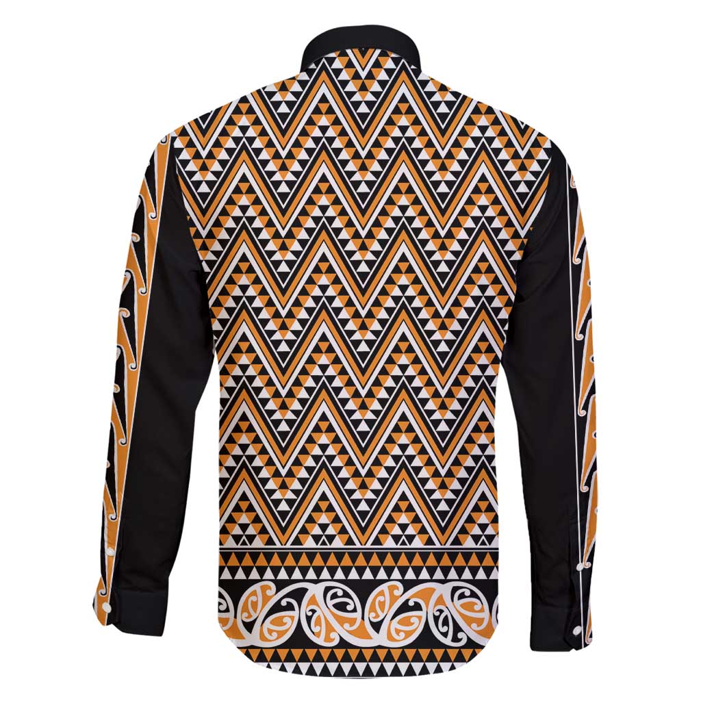 New Zealand Maori Niho Taniwha Family Matching Puletasi and Hawaiian Shirt Karaka Mangopare and Puhoro Pattern LT9 - Polynesian Pride