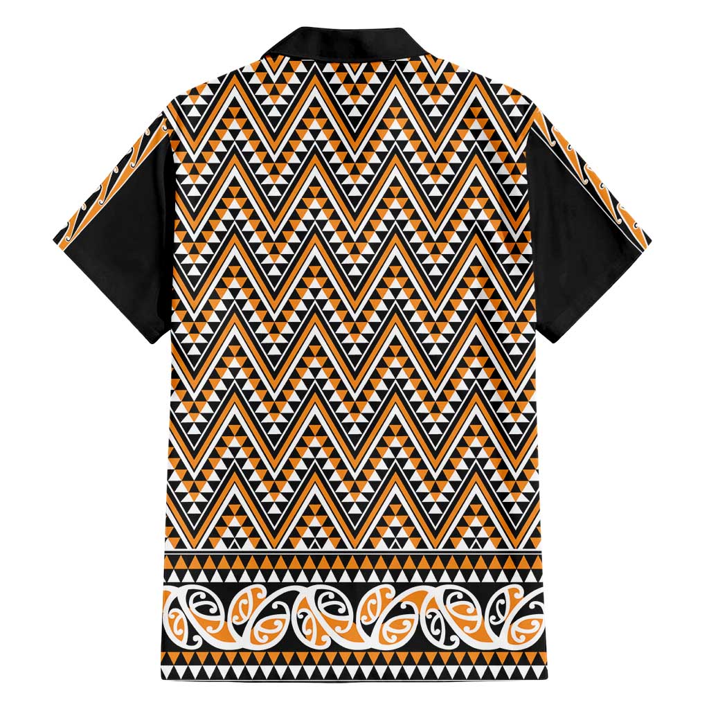 New Zealand Maori Niho Taniwha Family Matching Short Sleeve Bodycon Dress and Hawaiian Shirt Karaka Mangopare and Puhoro Pattern LT9 - Polynesian Pride