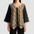 New Zealand Maori Niho Taniwha Kimono Sleeve Blouse Karaka Mangopare and Puhoro Pattern - Polynesian Pride