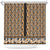 New Zealand Maori Niho Taniwha Shower Curtain Karaka Mangopare and Puhoro Pattern