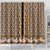 New Zealand Maori Niho Taniwha Shower Curtain Karaka Mangopare and Puhoro Pattern