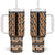 New Zealand Maori Niho Taniwha Tumbler With Handle Karaka Mangopare and Puhoro Pattern