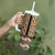 New Zealand Maori Niho Taniwha Tumbler With Handle Karaka Mangopare and Puhoro Pattern