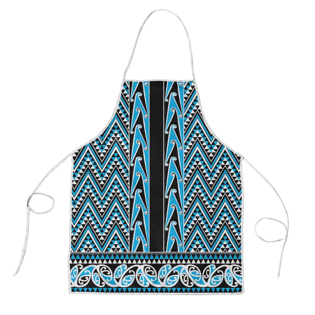 New Zealand Maori Niho Taniwha Apron Kikorangi Mangopare and Puhoro Pattern - Polynesian Pride