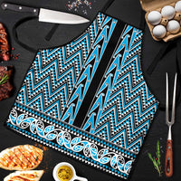New Zealand Maori Niho Taniwha Apron Kikorangi Mangopare and Puhoro Pattern - Polynesian Pride