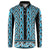 New Zealand Maori Niho Taniwha Button Sweatshirt Kikorangi Mangopare and Puhoro Pattern