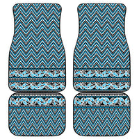New Zealand Maori Niho Taniwha Car Mats Kikorangi Mangopare and Puhoro Pattern