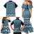 New Zealand Maori Niho Taniwha Family Matching Mermaid Dress and Hawaiian Shirt Kikorangi Mangopare and Puhoro Pattern