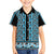New Zealand Maori Niho Taniwha Family Matching Short Sleeve Bodycon Dress and Hawaiian Shirt Kikorangi Mangopare and Puhoro Pattern