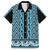 New Zealand Maori Niho Taniwha Family Matching Tank Maxi Dress and Hawaiian Shirt Kikorangi Mangopare and Puhoro Pattern