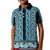 New Zealand Maori Niho Taniwha Kid Polo Shirt Kikorangi Mangopare and Puhoro Pattern