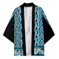New Zealand Maori Niho Taniwha Kimono Kikorangi Mangopare and Puhoro Pattern - Polynesian Pride