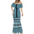 New Zealand Maori Niho Taniwha Mermaid Dress Kikorangi Mangopare and Puhoro Pattern