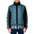 New Zealand Maori Niho Taniwha Padded Jacket Kikorangi Mangopare and Puhoro Pattern - Polynesian Pride