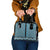 New Zealand Maori Niho Taniwha Shoulder Handbag Kikorangi Mangopare and Puhoro Pattern