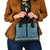 New Zealand Maori Niho Taniwha Shoulder Handbag Kikorangi Mangopare and Puhoro Pattern