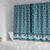 New Zealand Maori Niho Taniwha Shower Curtain Kikorangi Mangopare and Puhoro Pattern