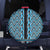 New Zealand Maori Niho Taniwha Spare Tire Cover Kikorangi Mangopare and Puhoro Pattern
