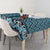 New Zealand Maori Niho Taniwha Tablecloth Kikorangi Mangopare and Puhoro Pattern