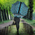 New Zealand Maori Niho Taniwha Umbrella Kikorangi Mangopare and Puhoro Pattern - Polynesian Pride