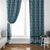 New Zealand Maori Niho Taniwha Window Curtain Kikorangi Mangopare and Puhoro Pattern