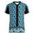 New Zealand Maori Niho Taniwha Women V-Neck T-Shirt Kikorangi Mangopare and Puhoro Pattern