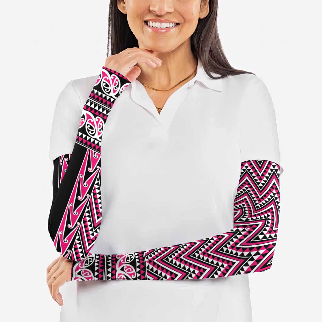New Zealand Maori Niho Taniwha Arm Sleeves Mawhero Mangopare and Puhoro Pattern - Polynesian Pride