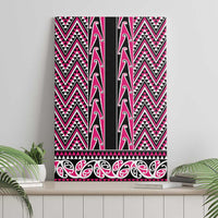 New Zealand Maori Niho Taniwha Canvas Wall Art Mawhero Mangopare and Puhoro Pattern