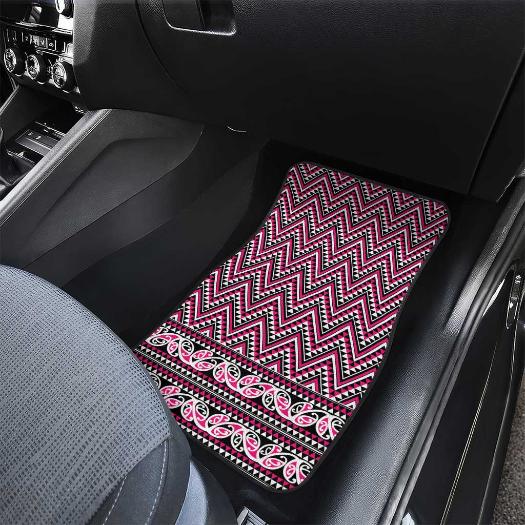 New Zealand Maori Niho Taniwha Car Mats Mawhero Mangopare and Puhoro Pattern