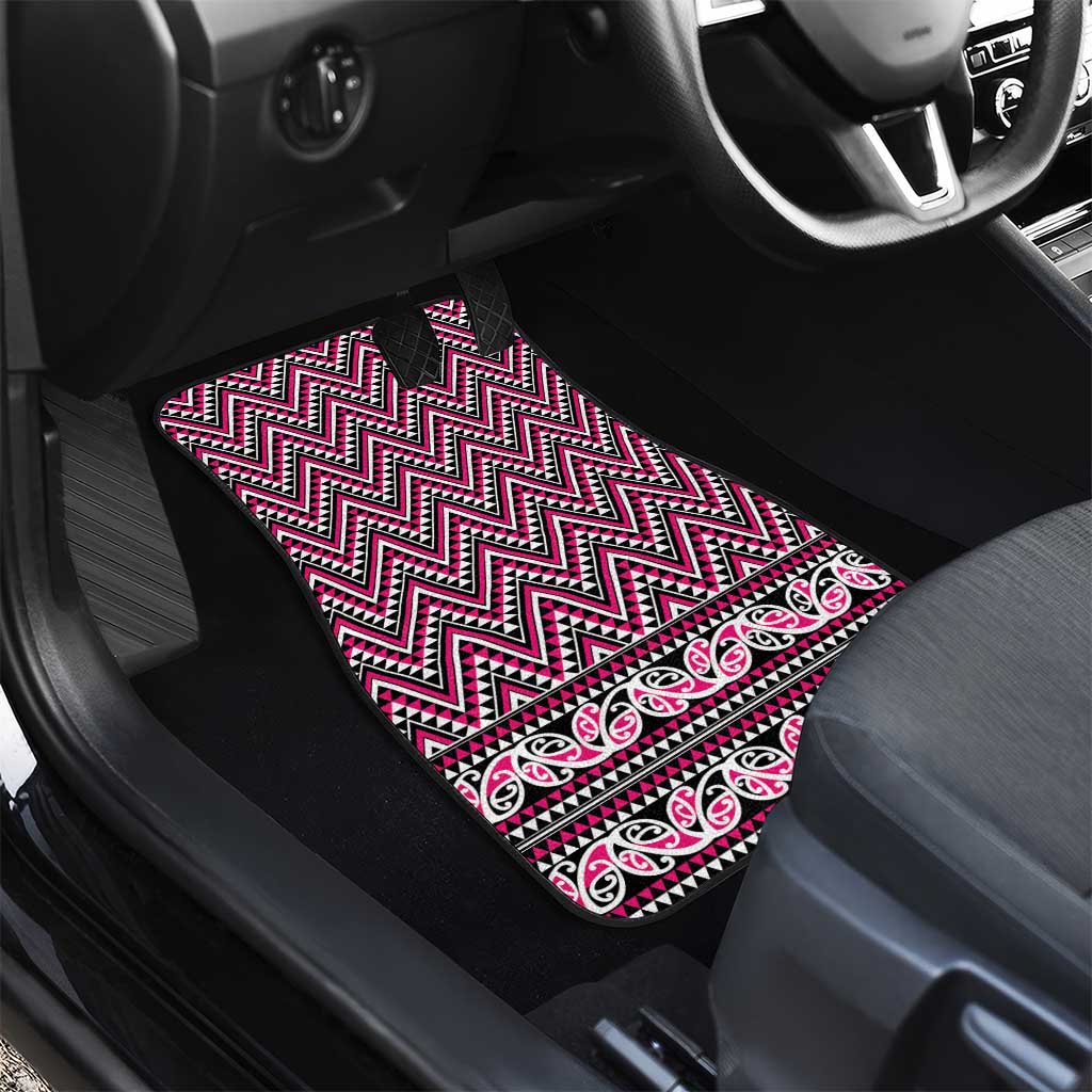 New Zealand Maori Niho Taniwha Car Mats Mawhero Mangopare and Puhoro Pattern