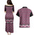 New Zealand Maori Niho Taniwha Couples Matching Puletasi and Hawaiian Shirt Mawhero Mangopare and Puhoro Pattern