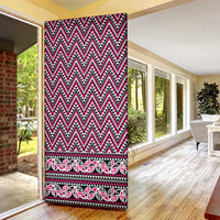 New Zealand Maori Niho Taniwha Door Cover Mawhero Mangopare and Puhoro Pattern LT9 - Polynesian Pride