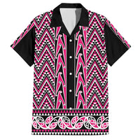 New Zealand Maori Niho Taniwha Family Matching Short Sleeve Bodycon Dress and Hawaiian Shirt Mawhero Mangopare and Puhoro Pattern