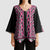 New Zealand Maori Niho Taniwha Kimono Sleeve Blouse Mawhero Mangopare and Puhoro Pattern - Polynesian Pride
