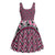 New Zealand Maori Niho Taniwha Midi Dress Mawhero Mangopare and Puhoro Pattern - Polynesian Pride
