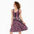 New Zealand Maori Niho Taniwha Midi Dress Mawhero Mangopare and Puhoro Pattern - Polynesian Pride