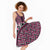 New Zealand Maori Niho Taniwha Midi Dress Mawhero Mangopare and Puhoro Pattern - Polynesian Pride
