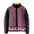 New Zealand Maori Niho Taniwha Padded Jacket Mawhero Mangopare and Puhoro Pattern - Polynesian Pride
