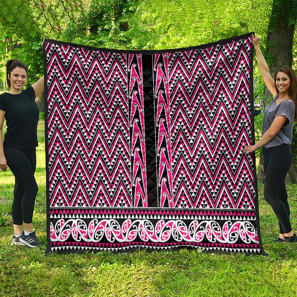 New Zealand Maori Niho Taniwha Quilt Mawhero Mangopare and Puhoro Pattern