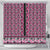 New Zealand Maori Niho Taniwha Shower Curtain Mawhero Mangopare and Puhoro Pattern