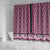 New Zealand Maori Niho Taniwha Shower Curtain Mawhero Mangopare and Puhoro Pattern