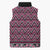 New Zealand Maori Niho Taniwha Sleeveless Puffer Jacket Mawhero Mangopare and Puhoro Pattern - Polynesian Pride
