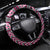 New Zealand Maori Niho Taniwha Steering Wheel Cover Mawhero Mangopare and Puhoro Pattern
