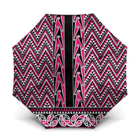 New Zealand Maori Niho Taniwha Umbrella Mawhero Mangopare and Puhoro Pattern - Polynesian Pride