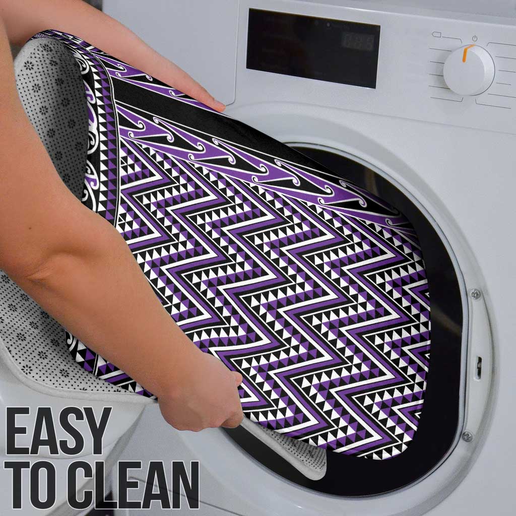 New Zealand Maori Niho Taniwha Bathroom Set Waiporopo Mangopare and Puhoro Pattern - Polynesian Pride