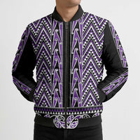 New Zealand Maori Niho Taniwha Bomber Puffer Jacket Waiporopo Mangopare and Puhoro Pattern - Polynesian Pride