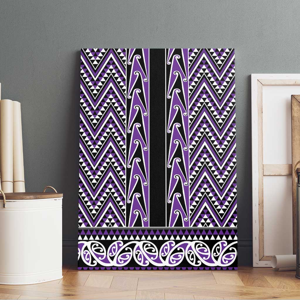 New Zealand Maori Niho Taniwha Canvas Wall Art Waiporopo Mangopare and Puhoro Pattern LT9 - Polynesian Pride