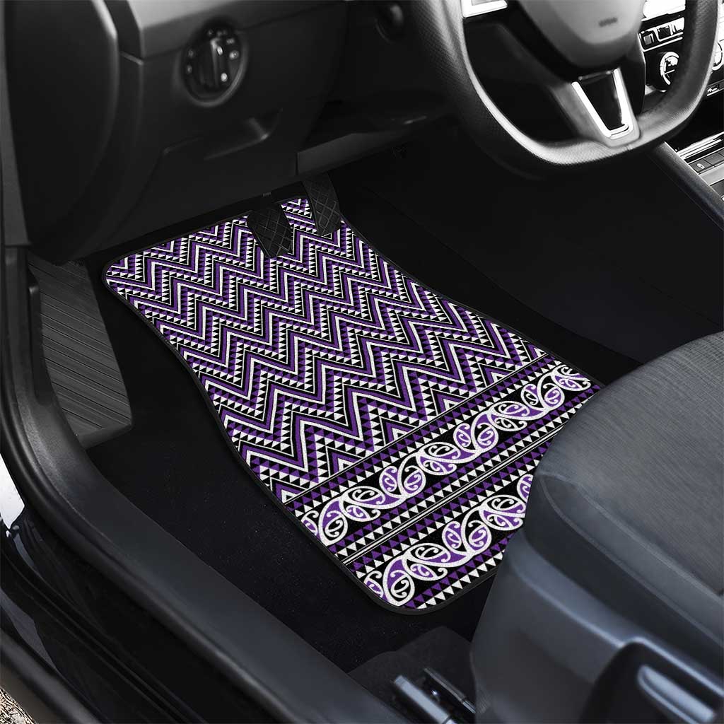 New Zealand Maori Niho Taniwha Car Mats Waiporopo Mangopare and Puhoro Pattern