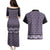 New Zealand Maori Niho Taniwha Couples Matching Puletasi and Hawaiian Shirt Waiporopo Mangopare and Puhoro Pattern