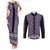 New Zealand Maori Niho Taniwha Couples Matching Tank Maxi Dress and Long Sleeve Button Shirt Waiporopo Mangopare and Puhoro Pattern